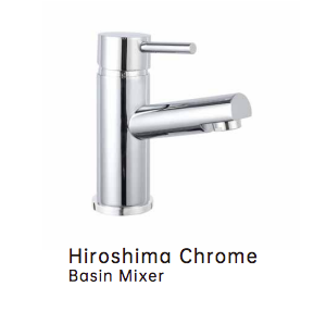 iCladd Hiroshima Chrome Basin Mixer & Waste